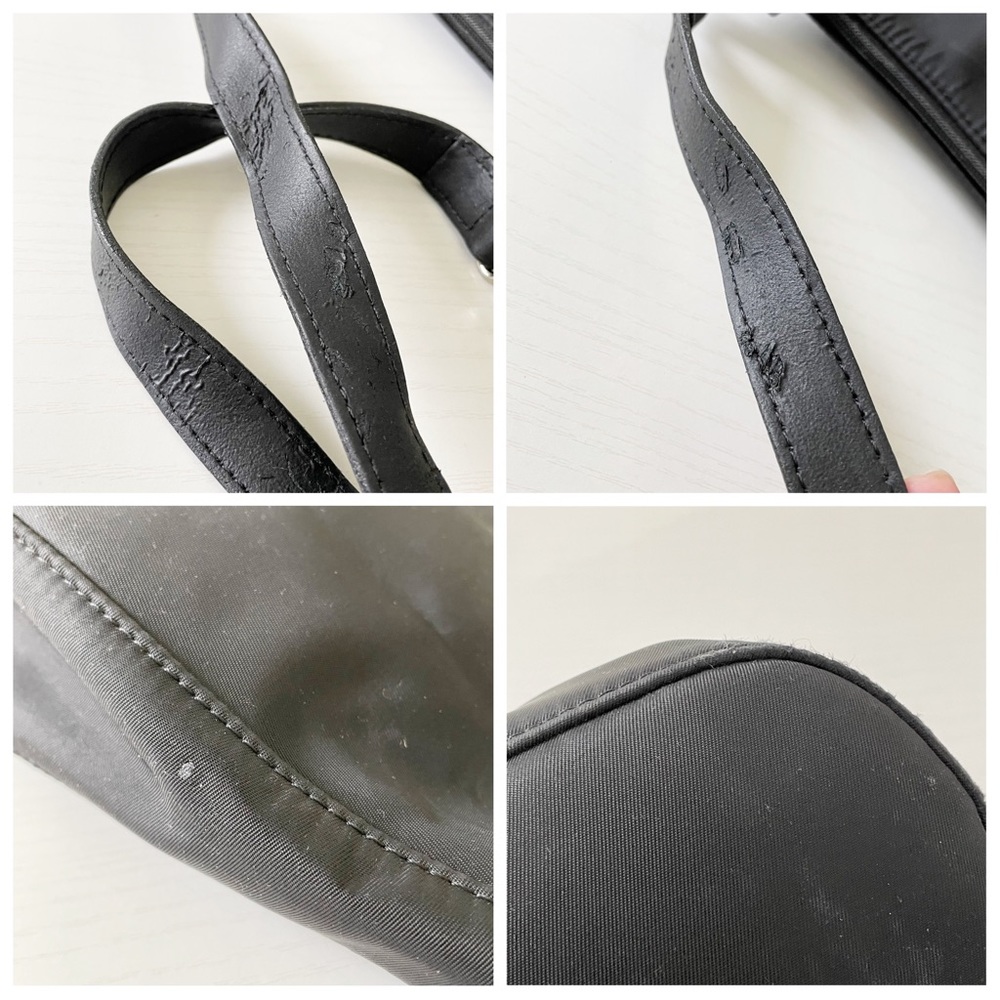 ❤️SOLD❤️Longchamp black nylon and leather shoulder bag - Picture 5 of 11
